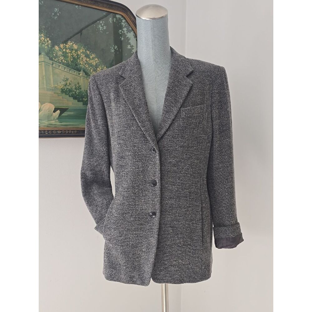 MaxMara | Gray Knit Sport Coat - Textured Tailored Blazer
